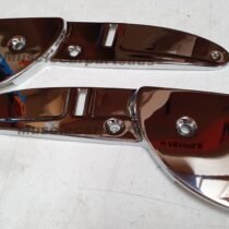 Holden HK-HT-HG Chrome Bucket Seat Adjuster / Hinge Covers Pair