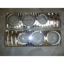 Mazda RX3 Tail Light Surrounds - Chrome